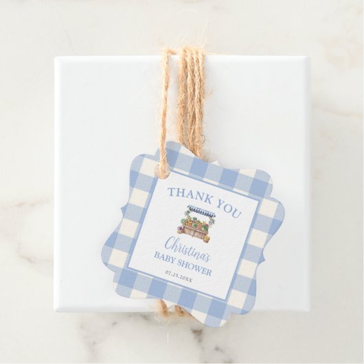 Kinderdusche in der Umgebung Geschenkanhänger (Beispiel)