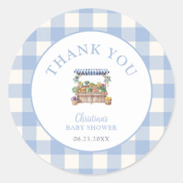 Kinderdusche in der Umgebung Runder Aufkleber