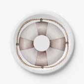 Kinderdusche Lifesaver Pappteller (Vorderseite)