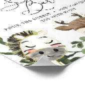 Kinderdusche Mimosa Bar Sign Poster (Ecke)