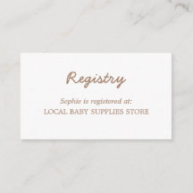 Kinderdusche Minimal Gentle Brown Registry