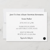 Kinderdusche mit ABC-Blöcken Einladung (Rückseite)