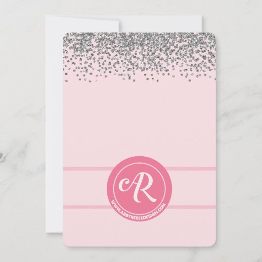 Kinderdusche mit Kacheln Einladung (Rückseite)