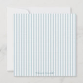 Kinderdusche mit Kindermädchen für Jungen Einladung (Rückseite)