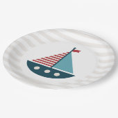 Kinderdusche Pappteller (Schrägansicht)