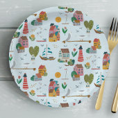 Kinderdusche Party Pappteller