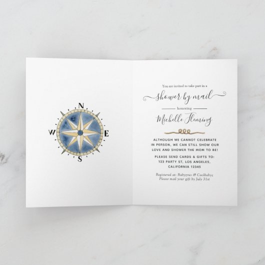 Kinderdusche per Mail Einladung (Innenseite)