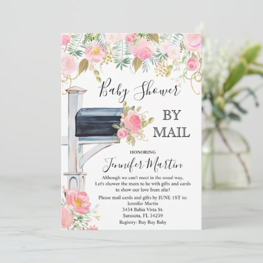 Kinderdusche per Mail Einladung (Stehend Vorderseite)