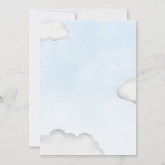 Kinderdusche per Mail Elefant Lila Einladung (Rückseite)