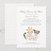 Kinderdusche per Post Einladung (Vorne/Hinten)