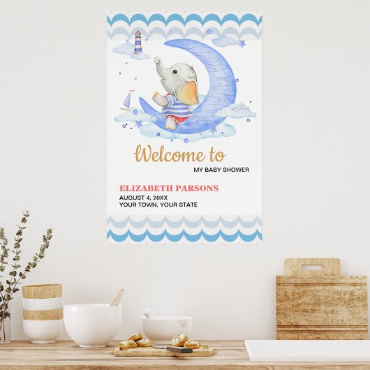 Kinderdusche Poster (Küche)