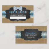 Kinderdusche - Preisgeld verlosen Begleitkarte (Vorne/Hinten)