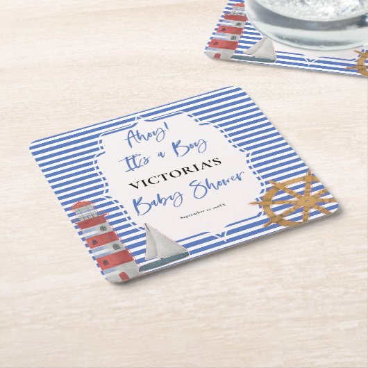 Kinderdusche Rechteckiger Pappuntersetzer (angewinkelt)