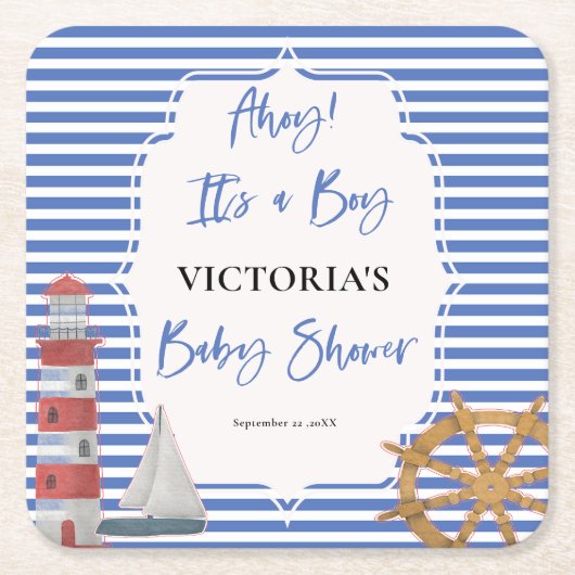 Kinderdusche Rechteckiger Pappuntersetzer (Vorderseite)