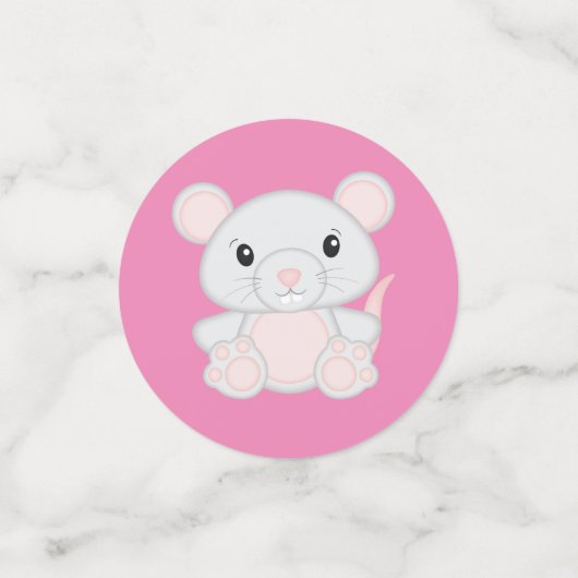 Kinderdusche rosa konfetti (Klein Vorderseite)