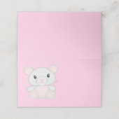 Kinderdusche rosa platzkarte (Außenseite Aufgefaltet)