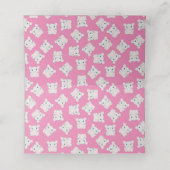 Kinderdusche rosa platzkarte (Innenseite Aufgefaltet)