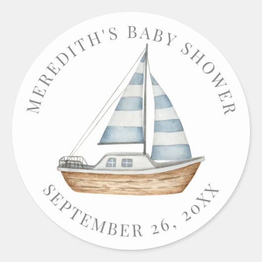 Kinderdusche Runder Aufkleber (Vorderseite)