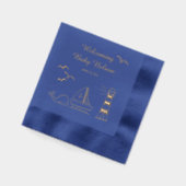 Kinderdusche Servietten Mit Folie (Links)