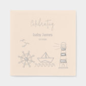 Kinderdusche Servietten Mit Folie (Vorderseite)