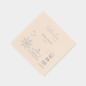 Kinderdusche Servietten Mit Folie (Rechts)