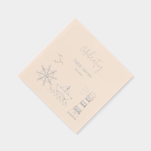 Kinderdusche Servietten Mit Folie (Rechts)