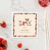 Kinderdusche/Sprinkle für niedliche Landtiere Serviette (Beispiel)