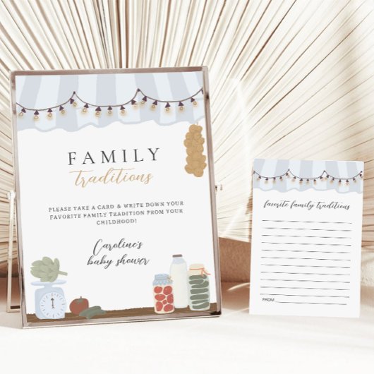 Kinderdusche Tradition Mitteilungskarte