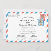 Kinderdusche über lange Entfernung per Post Einladung (Vorderseite)