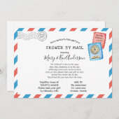 Kinderdusche über lange Entfernung per Post Einladung (Vorne/Hinten)