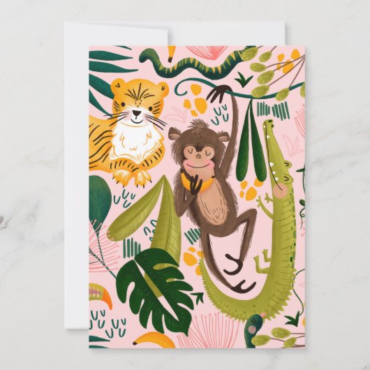 Kinderdusche über lange Entfernung per Post Einladung (Rückseite)