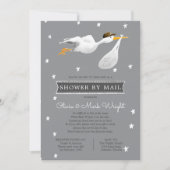 Kinderdusche über lange Entfernung per Post Einladung (Vorderseite)