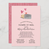 Kinderdusche über lange Entfernung per Post Einladung (Vorne/Hinten)