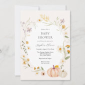 Kinderdusche von Meadow Field Pumpkins Einladung (Vorderseite)