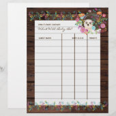 Kinderdusche Vorhersagespiel - Igel-Blume (Vorne/Hinten)