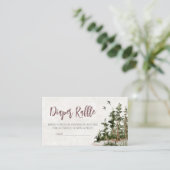 Kinderdusche-Windelwanne aus Holz Begleitkarte (Stehend Vorderseite)