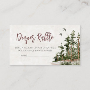 Kinderdusche-Windelwanne aus Holz Begleitkarte