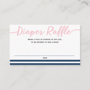 Kinderdusche, Windschutzscheibe, rosa und Marinesc Begleitkarte