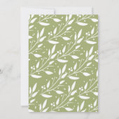 Kinderdusche Woodland Fox Einladung (Rückseite)