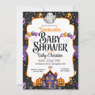 Kinderdusche zu Halloween Karte