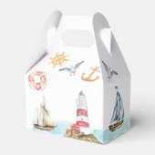 Kinderdusche zum Segeln auf dem Meer Geschenkschachtel (Rückseite)