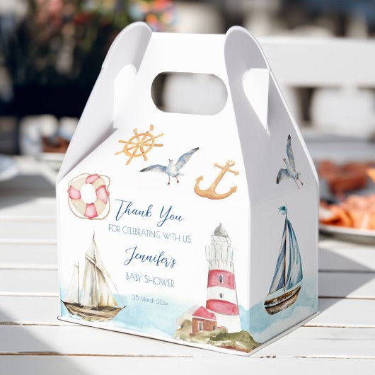 Kinderdusche zum Segeln auf dem Meer Geschenkschachtel