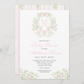 Kinderdusche zum Wappen Einladung (Vorne/Hinten)