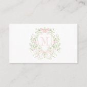 Kinderdusche zum Wappen Visitenkarte (Rückseite)