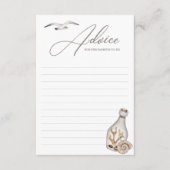 Kinderduschkarte an der Küste Hinweiskarte (Vorderseite)