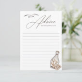 Kinderduschkarte an der Küste Hinweiskarte (Stehend Vorderseite)