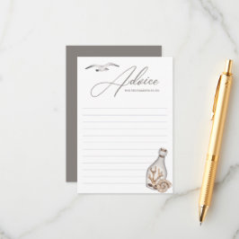 Kinderduschkarte an der Küste Hinweiskarte