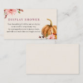 Kinderduschkarte für Herbst Begleitkarte (Vorne/Hinten)