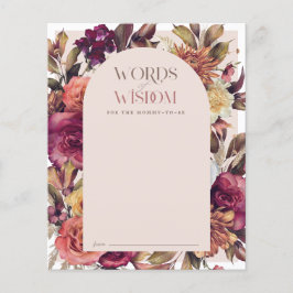 Kinderduschkarte für Herbst-Kreide Arch Pink