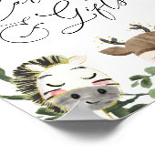 Kinderduschkarten und Geschenkschild für hübsche T Poster (Ecke)